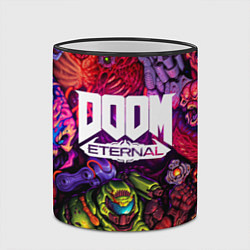 Кружка 3D DOOM ETERNAL ПАЛАЧ РОКА DOOM SLAYER, цвет: 3D-черный кант — фото 2