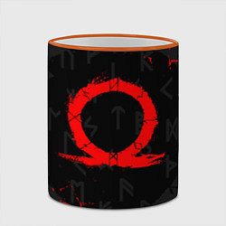 Кружка 3D GOD OF WAR CRATOS LOGO, цвет: 3D-оранжевый кант — фото 2