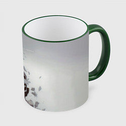 Кружка 3D Living Things - Linkin Park, цвет: 3D-зеленый кант