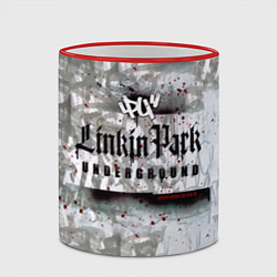 Кружка 3D LP Underground 3 0 - Linkin Park, цвет: 3D-красный кант — фото 2