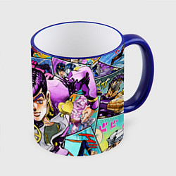 Кружка 3D JoJos Bizarre Adventure: Josuke, цвет: 3D-синий кант