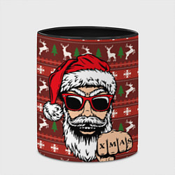 Кружка 3D Bad Santa Плохой Санта, цвет: 3D-белый + черный — фото 2