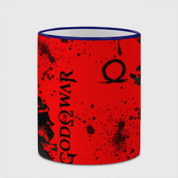 Кружка 3D God of War Брызги крови, цвет: 3D-синий кант — фото 2