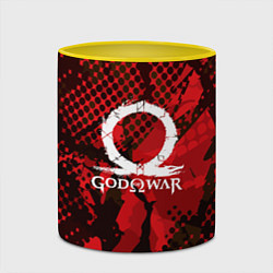 Кружка 3D God of War Эмблема, цвет: 3D-белый + желтый — фото 2