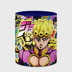 Кружка 3D JoJos Bizarre Adventure - Джорно Джованна, цвет: 3D-белый + синий — фото 2