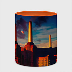 Кружка 3D Animals - Pink Floyd, цвет: 3D-белый + оранжевый — фото 2