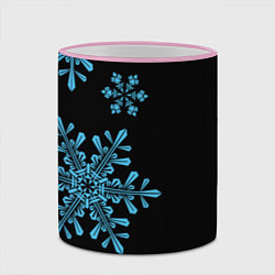 Кружка 3D Снежная Стена, цвет: 3D-розовый кант — фото 2