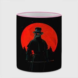 Кружка 3D Plague doctor ЧУМНОЙ ДОКТОР, цвет: 3D-розовый кант — фото 2