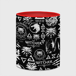 Кружка 3D ВЕДЬМАК ЛОЛГОБОМБИНГ THE WITCHER, цвет: 3D-белый + красный — фото 2