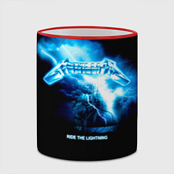 Кружка 3D Ride the Lightning Metallica, цвет: 3D-красный кант — фото 2