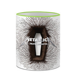 Кружка 3D Death Magnetic - Metallica, цвет: 3D-светло-зеленый кант — фото 2