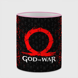 Кружка 3D GOD OF WAR КРАТОС ЛОГО, цвет: 3D-розовый кант — фото 2