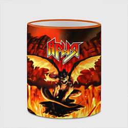 Кружка 3D Штиль - Ария, цвет: 3D-оранжевый кант — фото 2