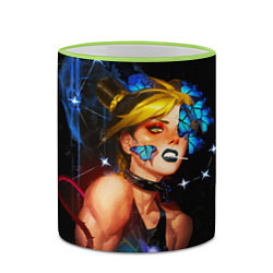 Кружка 3D Jojo Stone Ocean Jolyne cujoh, цвет: 3D-светло-зеленый кант — фото 2