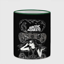 Кружка 3D Arctic monkeys Art, цвет: 3D-зеленый кант — фото 2