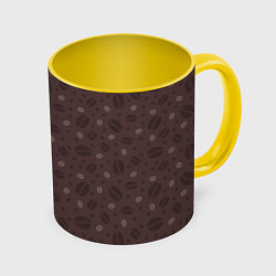 Кружка 3D Кофе - Coffee, цвет: 3D-белый + желтый