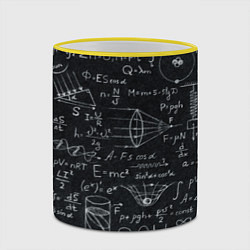 Кружка 3D РАЗНЫЕ ФОРМУЛЫ НАУКА, цвет: 3D-желтый кант — фото 2