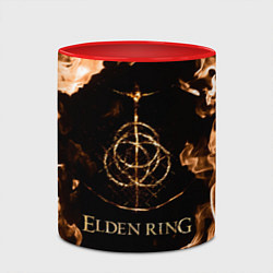 Кружка 3D Elden Ring Logo, цвет: 3D-белый + красный — фото 2