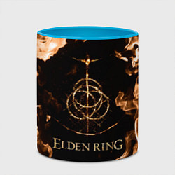 Кружка 3D Elden Ring Logo, цвет: 3D-белый + небесно-голубой — фото 2