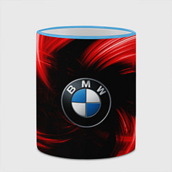 Кружка 3D BMW RED BEAST, цвет: 3D-небесно-голубой кант — фото 2