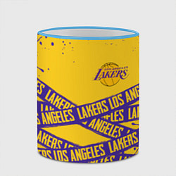 Кружка 3D LAKERS SPORT LINE STYLE NBA, цвет: 3D-небесно-голубой кант — фото 2