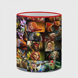 Кружка 3D HEROES DOTA 2 ПЕРСОНАЖИ ДОТА 2, цвет: 3D-красный кант — фото 2