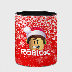 Кружка 3D ROBLOX НОВОГОДНИЙ SMILE 2022, цвет: 3D-белый + черный — фото 2