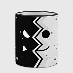 Кружка 3D НОВОГОДНИЙ GEOMETRY DASH SMILE 2022, цвет: 3D-черный кант — фото 2