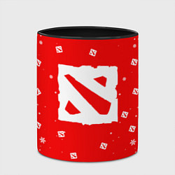 Кружка 3D НОВОГОДНИЙ ДОТА 2 НОВЫЙ ГОД DOTA 2, цвет: 3D-белый + черный — фото 2