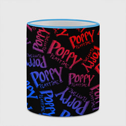 Кружка 3D POPPY PLAYTIME LOGO NEON, ХАГИ ВАГИ, цвет: 3D-небесно-голубой кант — фото 2