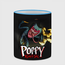 Кружка 3D POPPY PLAYTIME ПОППИ ПЛЕЙТАЙМ ИДИ КО МНЕ, цвет: 3D-небесно-голубой кант — фото 2