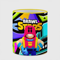 Кружка 3D GROM BRAWL STARS ГРОМ БРАВЛЫ, цвет: 3D-желтый кант — фото 2