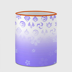 Кружка 3D GENSHIN IMPACT SYMBOL PATTERN SAKURA САКУРА, цвет: 3D-оранжевый кант — фото 2