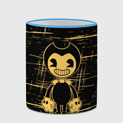 Кружка 3D Bendy and the ink machine - Бенди, цвет: 3D-небесно-голубой кант — фото 2