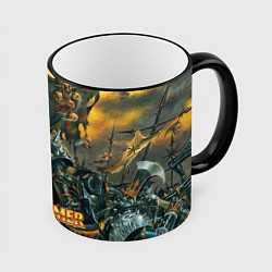 Кружка 3D Warhammer old battle, цвет: 3D-черный кант