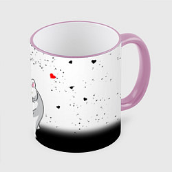 Кружка 3D CAT LOVE, цвет: 3D-розовый кант