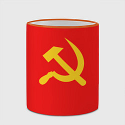 Кружка 3D Красный Советский союз, цвет: 3D-оранжевый кант — фото 2
