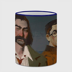 Кружка 3D Дюбуа и Куцураги маслом, цвет: 3D-синий кант — фото 2
