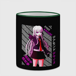 Кружка 3D Кёко Киригири - Danganronpa, цвет: 3D-зеленый кант — фото 2