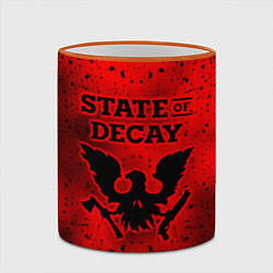 Кружка 3D State of Decay Зомби Апокалипсис, цвет: 3D-оранжевый кант — фото 2