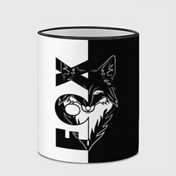 Кружка 3D FOX Лис, цвет: 3D-черный кант — фото 2