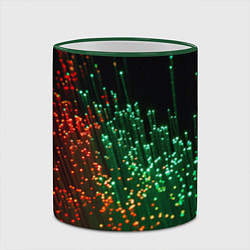 Кружка 3D Неоновые светящиеся палочки, цвет: 3D-зеленый кант — фото 2