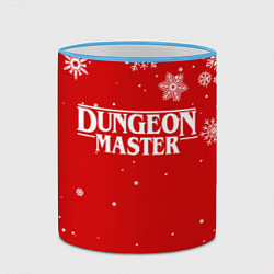 Кружка 3D ГАЧИМУЧИ DUNGEON MASTER НОВОГОДНИЙ, цвет: 3D-небесно-голубой кант — фото 2