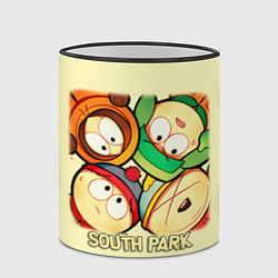 Кружка 3D Персонажи Южный парк South Park, цвет: 3D-черный кант — фото 2