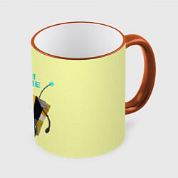 Кружка 3D CL4P-TP даёт пять, цвет: 3D-оранжевый кант