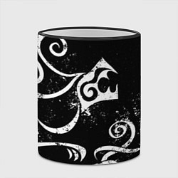 Кружка 3D ТАТУИРОВКА ДРАКЕНА WHITE AND BLACK, цвет: 3D-черный кант — фото 2