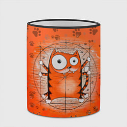 Кружка 3D Kot da Vinci, цвет: 3D-черный кант — фото 2