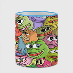 Кружка 3D Pepe BOMBING, цвет: 3D-небесно-голубой кант — фото 2