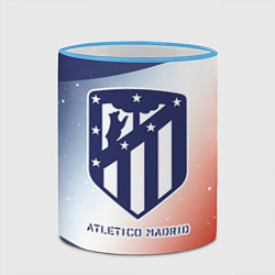 Кружка 3D АТЛЕТИКО Atletico Madrid Графика, цвет: 3D-небесно-голубой кант — фото 2