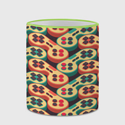 Кружка 3D Gamepads, цвет: 3D-светло-зеленый кант — фото 2